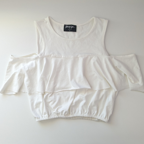 NEW nasty gal white off the shoulder top - Picture 4 of 9